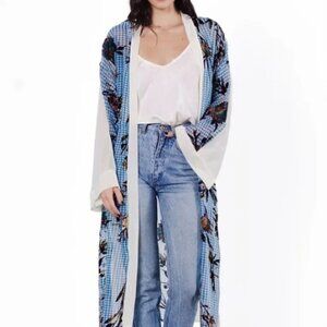 Wanderlux Women's Houndstooth Agro Kimono - M